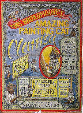 antique-cat-book-amazing painting cat
