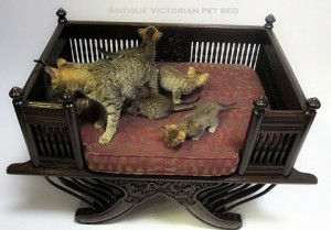 Antique victorian pet bed