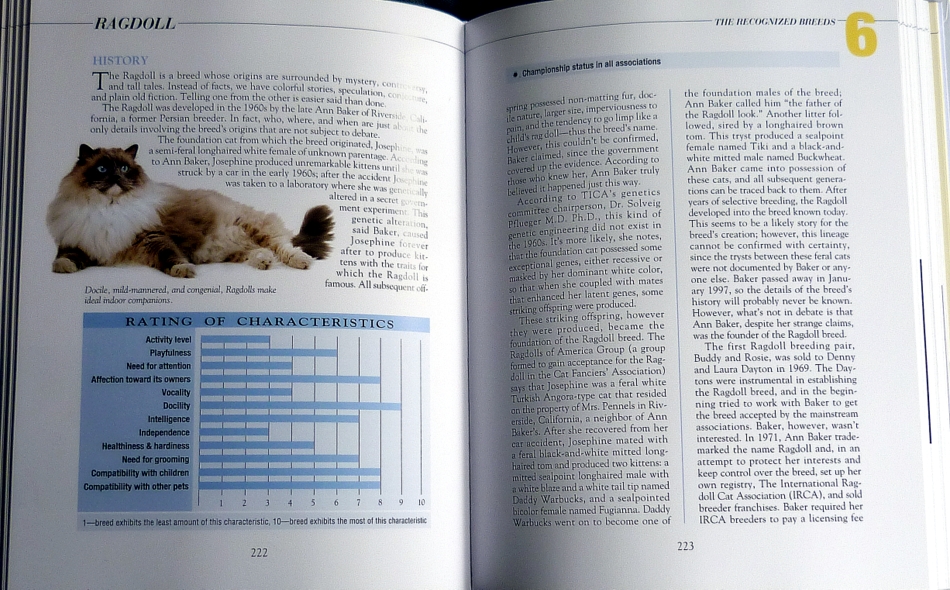 ragdoll- cat breeds book