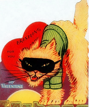 50 shades of grey-kinky vintage cat valentine