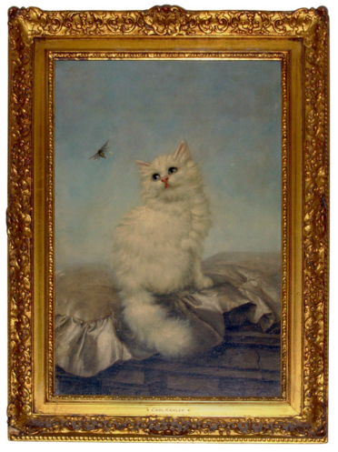Carl Kahler cat painting persian