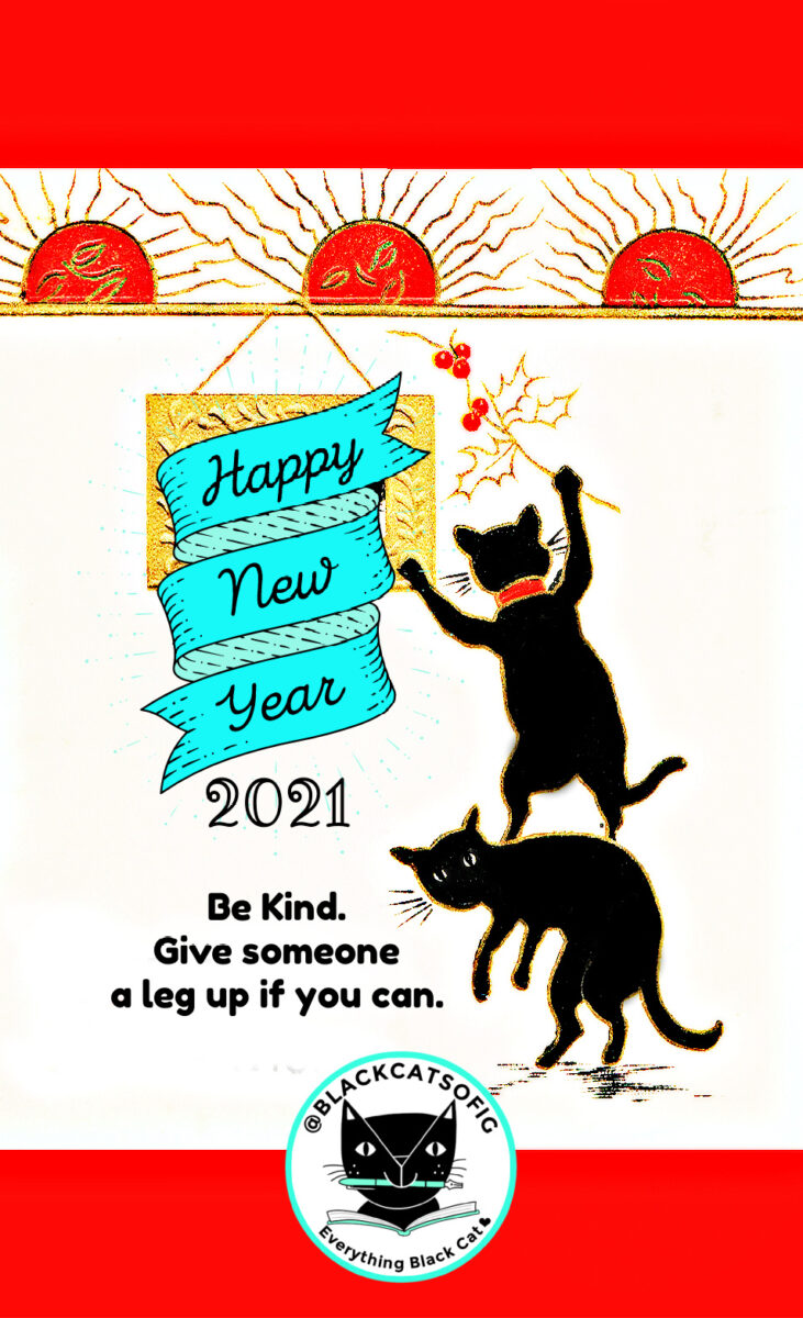 new year 2021 with cats