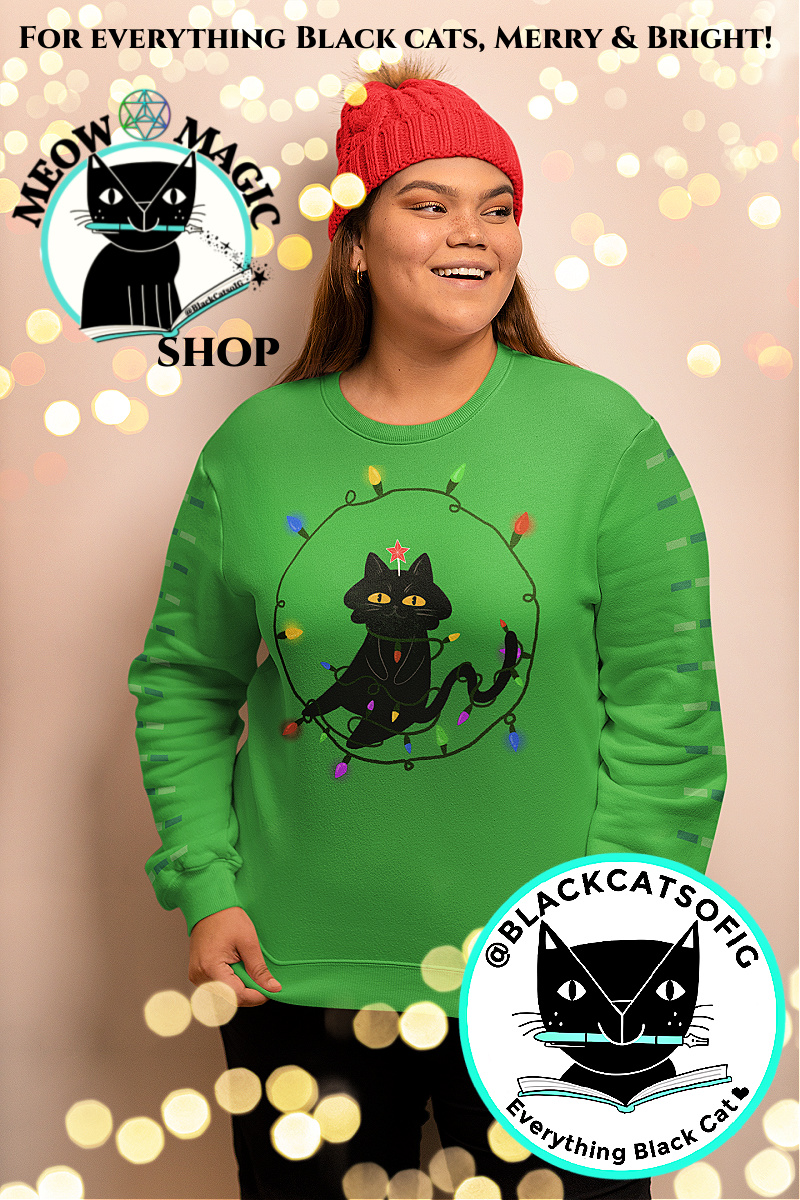 cat lover christmas sweatshirt