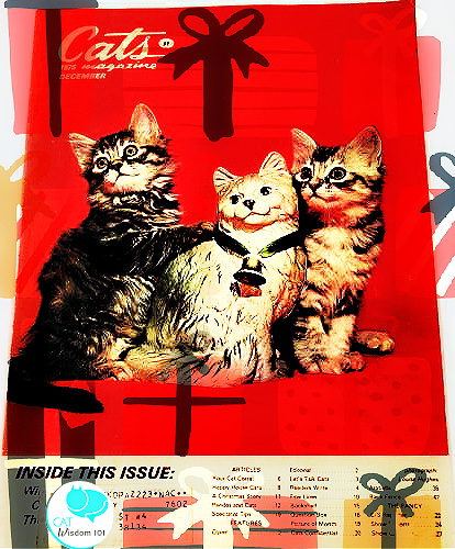 vintage christmas cats magazine