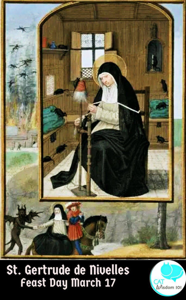 St. Gertrude patron saint of cats