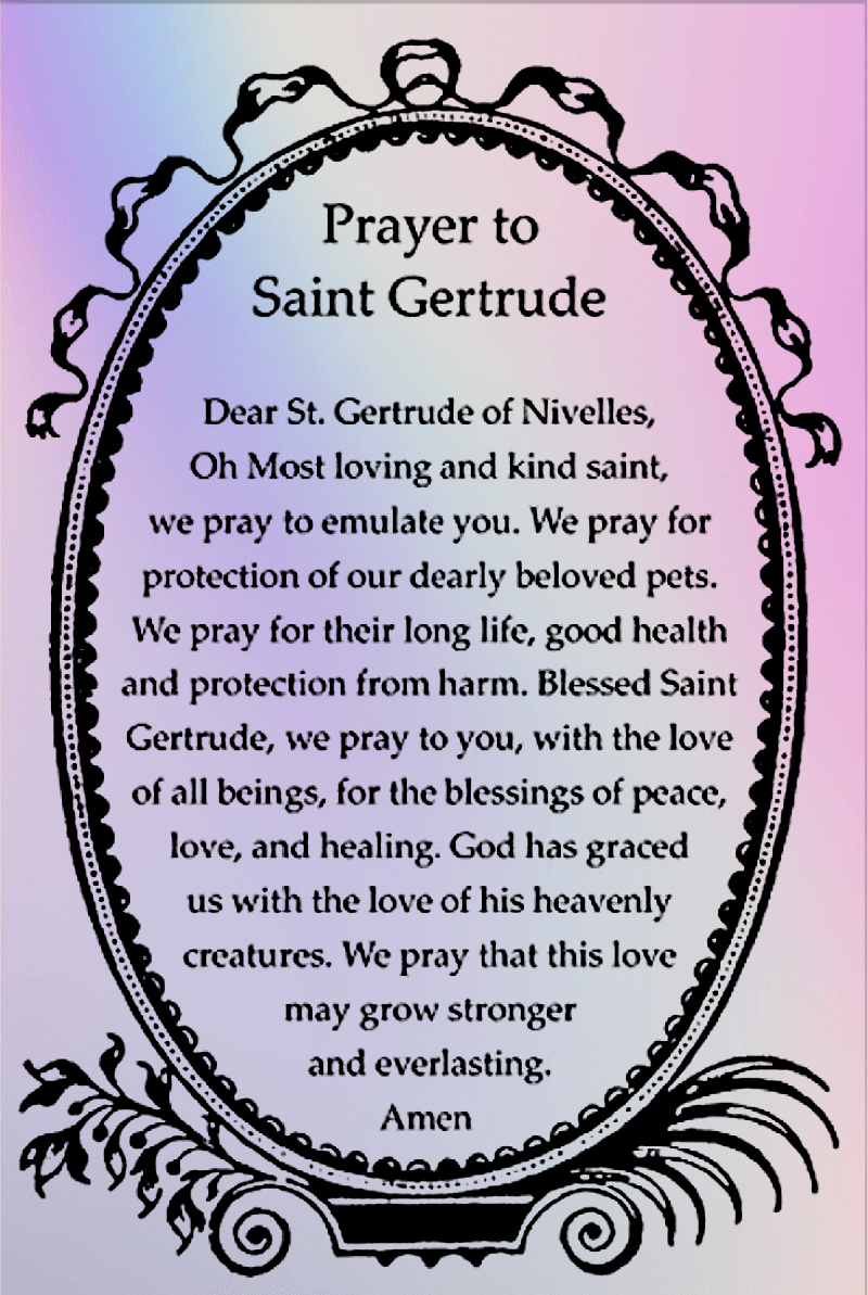 prayer to St. Gertrude