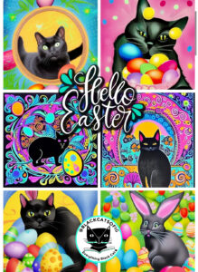 magical Easter cats