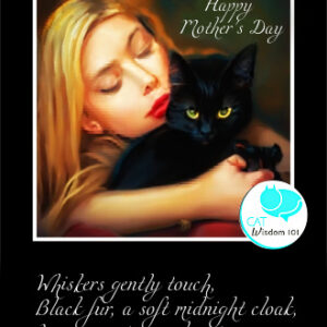 black cat mom mothers day haiku