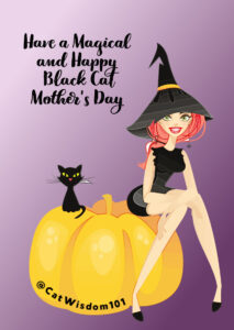 black cat mom mothers day