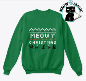 meowy Christmas sweatshirt