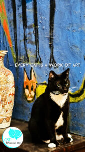 Cat quote work of art painting
