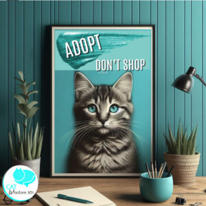 adopt don't shop cats poster