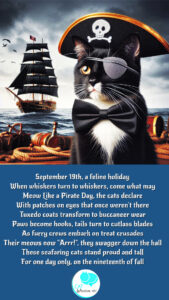 meow like a pirate day poem