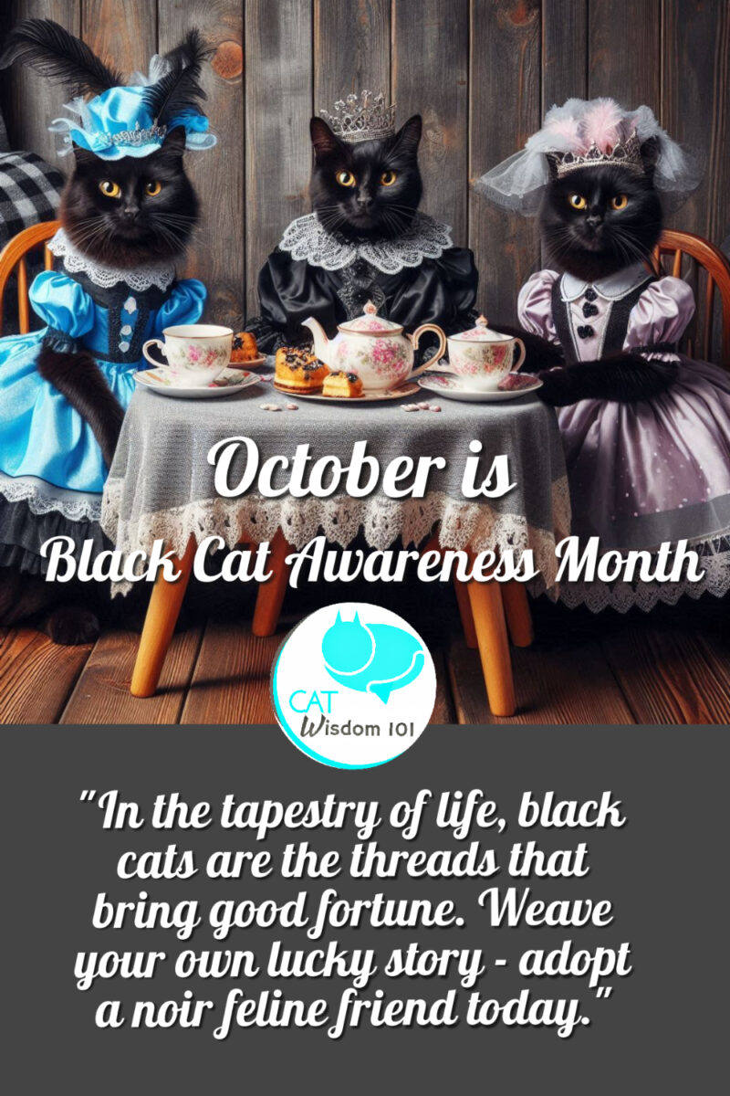 Black cat awareness month Quotes 