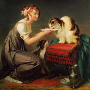 Antique cat art