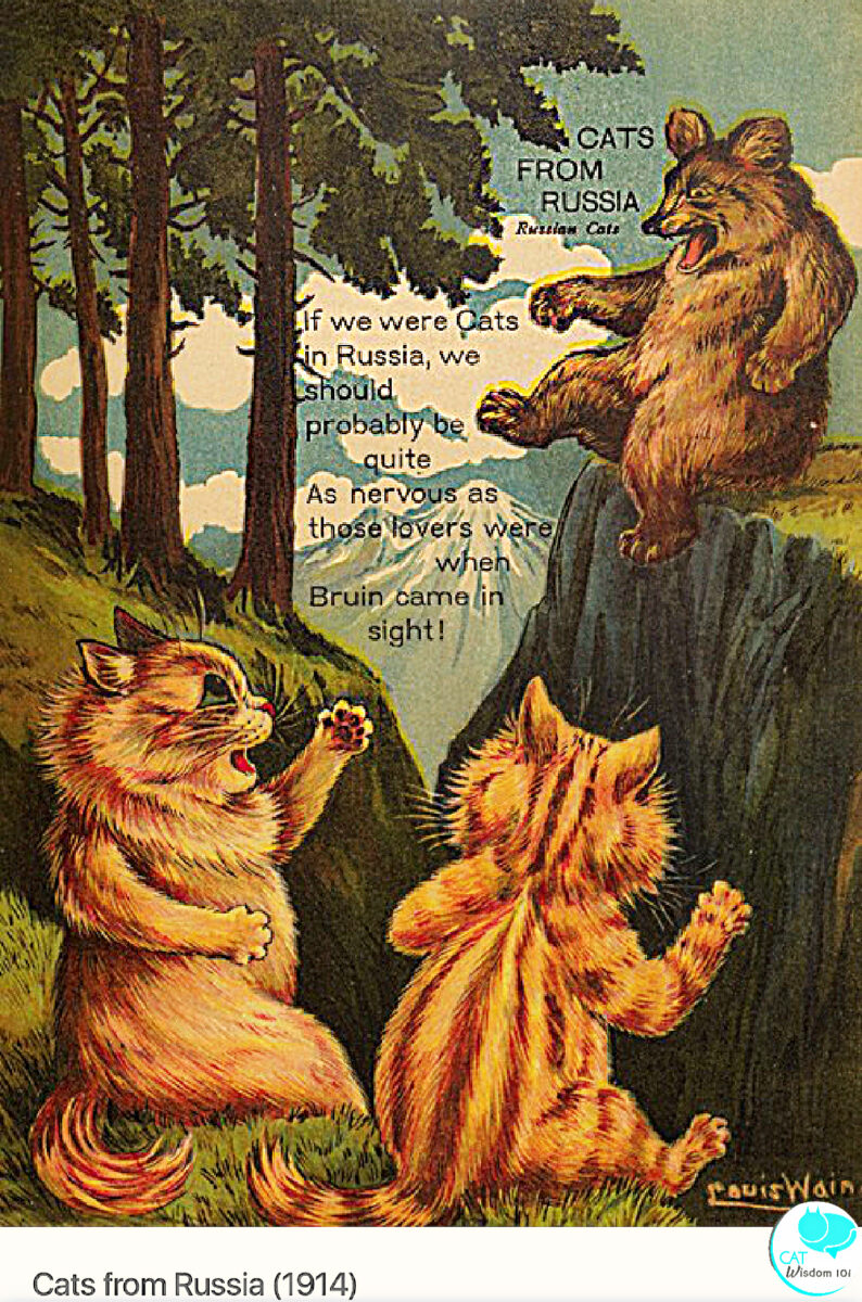 Louis Wain cats of many lands Politically incorrect Russia