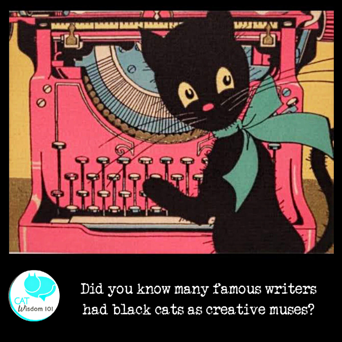 Famous writers and artists who love black cats